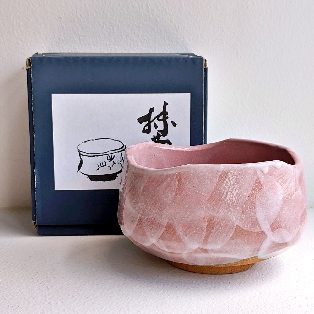 Pink Mino-Yaki Matcha Bowl