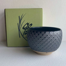 Load image into Gallery viewer, Black Square Matcha Bowl
